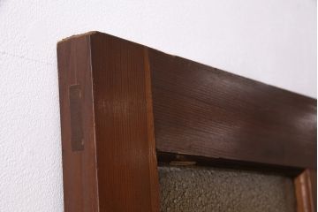 アンティーク建具　昭和レトロな雰囲気を盛り上げる木製ドア(ガラス扉、建具)(R-049504)