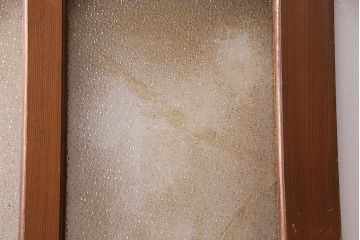 アンティーク建具　昭和レトロな雰囲気を盛り上げる木製ドア(ガラス扉、建具)(R-049504)