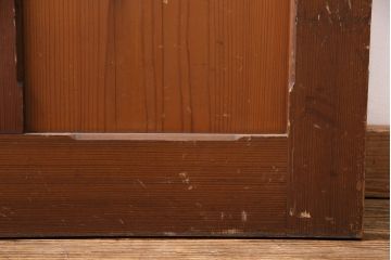 アンティーク建具　昭和レトロな雰囲気を盛り上げる木製ドア(ガラス扉、建具)(R-049504)