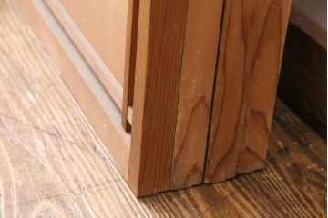 アンティーク建具　和製アンティーク　和の趣漂う御簾戸4枚セット(建具、簾戸、簀戸、葭戸、夏障子、すど、葦戸)(R-049521)