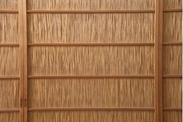 アンティーク建具　和製アンティーク　和の趣漂う御簾戸4枚セット(建具、簾戸、簀戸、葭戸、夏障子、すど、葦戸)(R-049521)