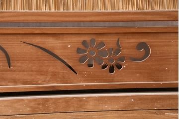 アンティーク建具　和製アンティーク　和の趣漂う御簾戸4枚セット(建具、簾戸、簀戸、葭戸、夏障子、すど、葦戸)(R-049521)