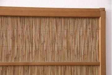 アンティーク建具　和製アンティーク　和の趣漂う御簾戸4枚セット(建具、簾戸、簀戸、葭戸、夏障子、すど、葦戸)(R-049521)