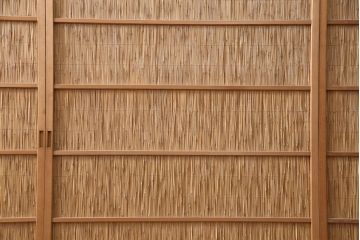 アンティーク建具　和製アンティーク　和の趣漂う御簾戸4枚セット(建具、簾戸、簀戸、葭戸、夏障子、すど、葦戸)(R-049521)