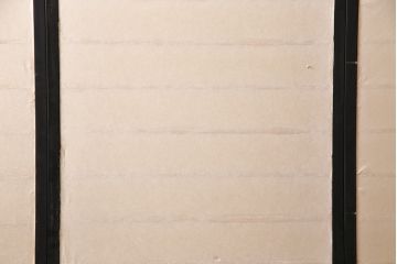 アンティーク建具　昭和中期　漆塗り　和モダンな空間づくりにおすすめの障子戸4枚セット(引き戸、建具)(R-049522)
