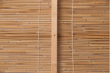 アンティーク建具　上手物!　涼しげな空間作りにおすすめの御簾戸2枚セット(簾戸、簀戸、葭戸、夏障子、夏戸、葦戸)(R-049524)