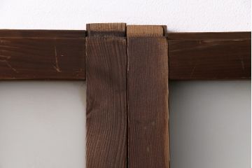 アンティーク建具　昭和初期　凝ったデザインのガラス戸4枚セット(引き戸、建具)(R-049534)