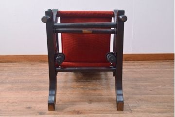 中古　松本民芸家具　D型　ロッキングチェア(アームチェア、揺り椅子)(R-049537)