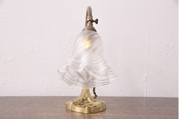 ビンテージ照明　高級品　真鍮製　イギリスよりやってきました!凝った装飾に目を奪われるスタンド照明(スタンドライト、卓上照明、ヴィンテージ)(R-049545)