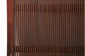 アンティーク建具　腰板ケヤキ材・その他ヒノキ材　明治期の古い蔵戸(格子戸、玄関戸、引き戸、建具)(R-049547)