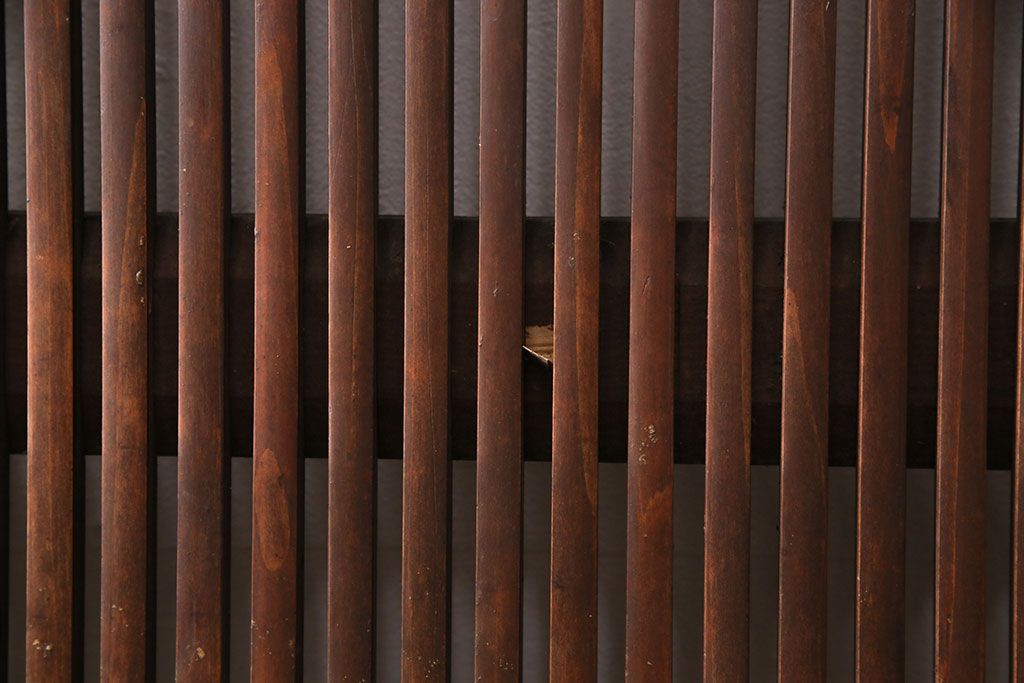 アンティーク建具　腰板ケヤキ材・その他ヒノキ材　明治期の古い蔵戸(格子戸、玄関戸、引き戸、建具)(R-049547)