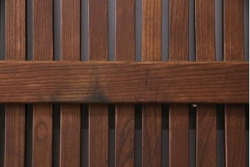 アンティーク建具　総ケヤキ材　凝ったデザインの珍しい蔵戸(格子戸、玄関戸、引き戸、建具)(R-049550)