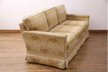 中古　DREXEL HERITAGE(ドレクセルヘリテイジ)　優雅なくつろぎのひとときを演出する3シートクッションソファ(3人掛け)(R-049551)