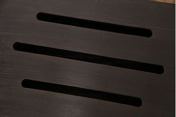 和製アンティーク　総栗材　漆塗りが上質な雰囲気を高める収納箱(木箱、小物収納)(R-049560)