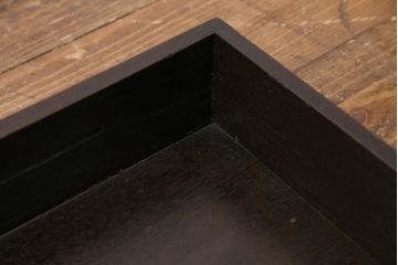 和製アンティーク　総栗材　漆塗り　和の趣溢れるインテリアにおすすめの収納箱(木箱、小物収納)(R-049561)