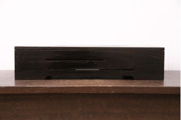 和製アンティーク　総栗材　漆塗り　和の趣溢れるインテリアにおすすめの収納箱(木箱、小物収納)(R-049561)