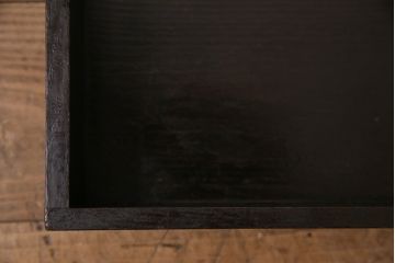 和製アンティーク　総栗材　漆塗り　和の趣溢れるインテリアにおすすめの収納箱(木箱、小物収納)(R-049561)