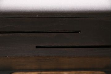 和製アンティーク　総栗材　漆塗り　和の趣溢れるインテリアにおすすめの収納箱(木箱、小物収納)(R-049561)