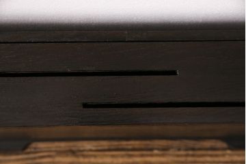 和製アンティーク　総栗材　漆塗り　和の趣溢れるインテリアにおすすめの収納箱(木箱、小物収納)(R-049561)