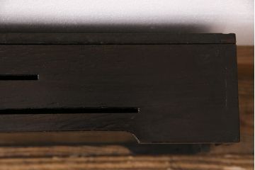 和製アンティーク　総栗材　漆塗り　和の趣溢れるインテリアにおすすめの収納箱(木箱、小物収納)(R-049561)