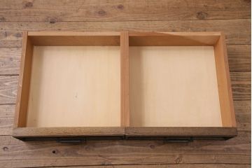 中古　美品　永田良介商店製　幾何学模様が目を引く!クラシカルな雰囲気を醸しだすライティングビューロー(簿記机、在宅ワーク、在宅用ワークデスク)(定価約54万円)(R-049567)