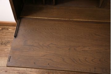 中古　美品　永田良介商店製　幾何学模様が目を引く!クラシカルな雰囲気を醸しだすライティングビューロー(簿記机、在宅ワーク、在宅用ワークデスク)(定価約54万円)(R-049567)