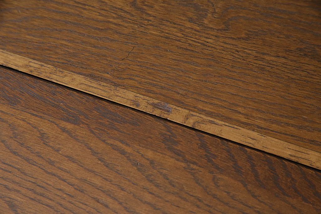 中古　美品　永田良介商店製　幾何学模様が目を引く!クラシカルな雰囲気を醸しだすライティングビューロー(簿記机、在宅ワーク、在宅用ワークデスク)(定価約54万円)(R-049567)