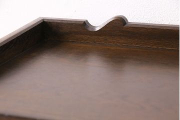 中古　美品　永田良介商店製　幾何学模様が目を引く!クラシカルな雰囲気を醸しだすライティングビューロー(簿記机、在宅ワーク、在宅用ワークデスク)(定価約54万円)(R-049567)