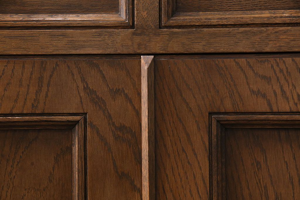 中古　美品　永田良介商店製　幾何学模様が目を引く!クラシカルな雰囲気を醸しだすライティングビューロー(簿記机、在宅ワーク、在宅用ワークデスク)(定価約54万円)(R-049567)