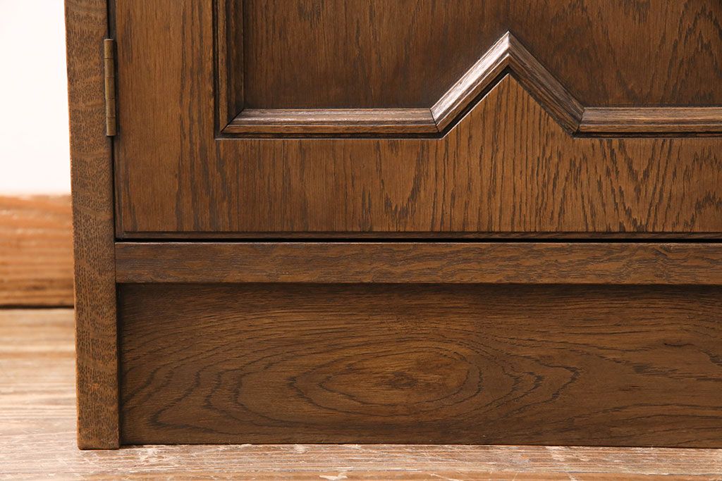 中古　美品　永田良介商店製　幾何学模様が目を引く!クラシカルな雰囲気を醸しだすライティングビューロー(簿記机、在宅ワーク、在宅用ワークデスク)(定価約54万円)(R-049567)