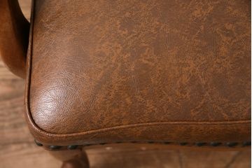 ビンテージ家具　美品　オールドマルニ　maruni(マルニ木工)　マキシマムシリーズ　ベルサイユM　優雅な佇まいが魅力的なアームチェア(ダイニングチェア、椅子、ヴィンテージ)(R-049573)