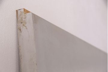 中古建具　アンティークのステンドグラスをはめ込んだ大きな引き戸1枚　(R-049574)