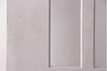 中古　アンティークのステンドグラスをはめ込んだ大きな引き戸(ガラス戸、建具)(R-049574)