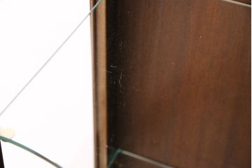 イギリスアンティーク　マホガニー　高級品!美しい杢目を楽しめる上品な佇まいのキャビネット(飾り棚、収納棚)(R-049577)