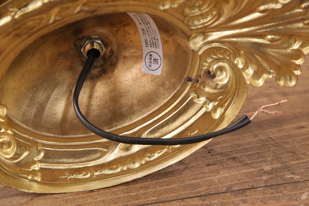 中古　イギリス風　キャンドルのようなデザインが魅力!エレガントな雰囲気を醸しだす壁掛け照明(ウォールランプ、壁付け照明)(R-049584)