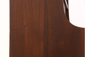 北欧ヴィンテージ　デンマーク製　チーク材　蛇腹シャッターがお洒落なキャビネット(収納棚、飾り棚、ビンテージ)(R-049591)
