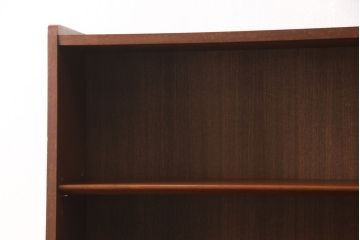 北欧ヴィンテージ　デンマーク製　チーク材　蛇腹シャッターがお洒落なキャビネット(収納棚、飾り棚、ビンテージ)(R-049591)