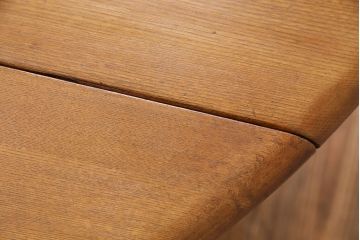 ヴィンテージ家具　イギリス　ERCOL(アーコール)　エルム材　ウィンザードロップリーフテーブル(バタフライテーブル、ラウンドテーブル、ビンテージ)(R-049596)