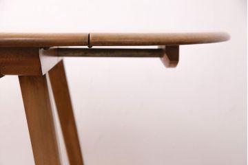 ヴィンテージ家具　イギリス　ERCOL(アーコール)　エルム材　ウィンザードロップリーフテーブル(バタフライテーブル、ラウンドテーブル、ビンテージ)(R-049596)