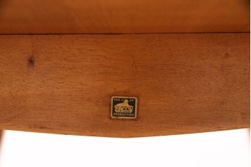 ヴィンテージ家具　イギリス　ERCOL(アーコール)　エルム材　ウィンザードロップリーフテーブル(バタフライテーブル、ラウンドテーブル、ビンテージ)(R-049596)