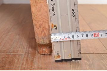 アンティーク雑貨　和製アンティーク　明治期　古材　杢目が美しい松材一枚板(リメイク、DIY、材料)(R-049599)