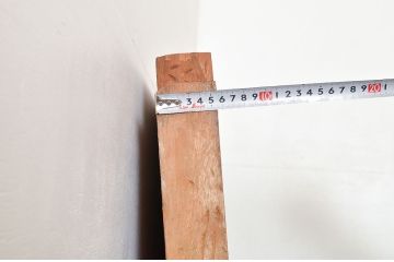 アンティーク雑貨　和製アンティーク　明治期　古材　杢目が美しい松材一枚板(リメイク、DIY、材料)(R-049599)