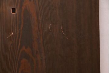 アンティーク雑貨　和製アンティーク　明治期　古材　杢目が美しい松材一枚板(リメイク、DIY、材料)(R-049599)