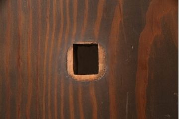 アンティーク雑貨　和製アンティーク　明治期　古材　杢目が美しい松材一枚板(リメイク、DIY、材料)(R-049599)