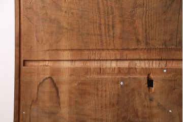 アンティーク雑貨　和製アンティーク　明治期　古材　杢目が美しい松材一枚板(リメイク、DIY、材料)(R-049599)