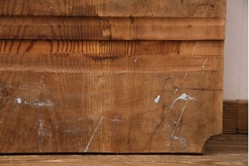 アンティーク雑貨　和製アンティーク　明治期　古材　杢目が美しい松材一枚板(リメイク、DIY、材料)(R-049599)