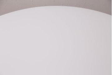 中古　ARMONIA(アルモニア)　Piane　ガラス天板付き　スタイリッシュなデザインが魅力のダイニングテーブル(ラウンドテーブル)(定価約12万円)(R-049609)