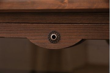 和製アンティーク　桐箪笥リメイク　前面ガラス製　上品な佇まいが魅力的なリビングボード(引き出し、チェスト、シャツケース、テレビ台、桐たんす)(R-049611)