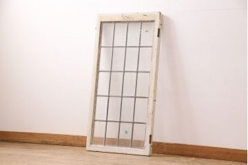 アンティーク建具 イギリスアンティーク ナチュラルな空間づくりに活躍するステンドグラス戸1枚(窓、建具、ガラス戸)(R-049617)