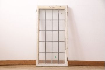 アンティーク建具 イギリスアンティーク ナチュラルな空間づくりに活躍するステンドグラス戸1枚(窓、建具、ガラス戸)(R-049617)